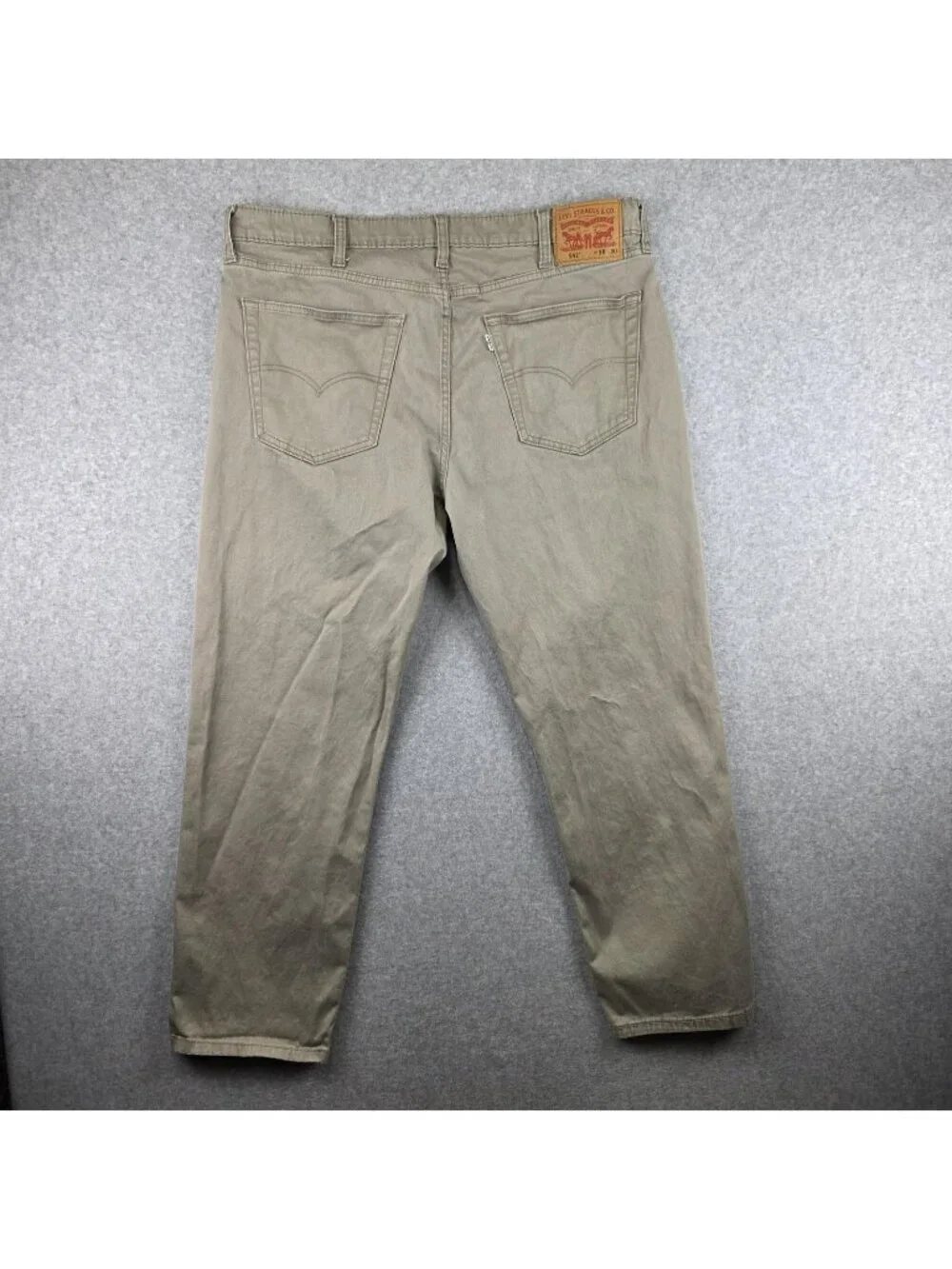 Levi's 541 Athletic Taper Pants Mens 38x30 Khaki Beige Stretch Cotton